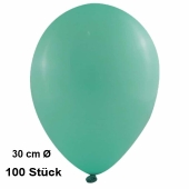 Luftballon Smaragd, Pastell, gute Qualität, 100 Stück
