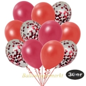 luftballons-30er-pack-10-rot-konfetti-und-10-metallic-warmrot-10-metallic-rot