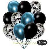 luftballons-30er-pack-10-schwarz-konfetti-und-10-metallic-schwarz-10-chrome-blau