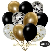 luftballons-30er-pack-5-schwarz-5-gold-konfetti-und-10-metallic-schwarz-10-chrome-gold
