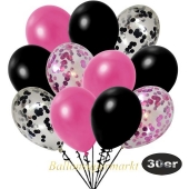 luftballons-30er-pack-5-pink-konfetti-5-schwarz-konfetti-und-10-metallic-pink-10-metallic-schwarz