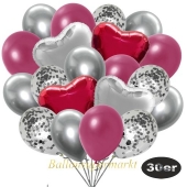 luftballons-30er-pack-9-silber-konfetti-und-9-metallic-burgund-8-chrome-silber-2-folienballons-silber-2-folienballons-burgund