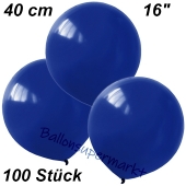 Luftballons 40 cm, Dunkelblau, 100 Stück