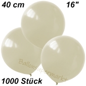 Luftballons 40 cm, Elfenbein, 1000 Stück