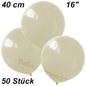 Luftballons 40 cm, Elfenbein, 50 Stück
