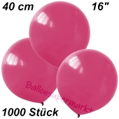 Luftballons 40 cm, Fuchsia, 1000 Stück