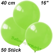 Luftballons 40 cm, Limonengrün, 50 Stück
