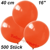 Luftballons 40 cm, Orange, 500 Stück