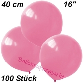 Luftballons 40 cm, Rosa, 100 Stück