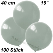 Luftballons 40 cm, Silbergrau, 100 Stück