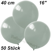 Luftballons 40 cm, Silbergrau, 50 Stück