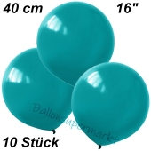 Luftballons 40 cm, Türkis, 10 Stück