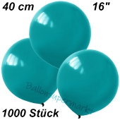 Luftballons 40 cm, Türkis, 1000 Stück