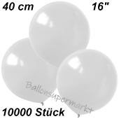 Luftballons 40 cm, Weiß, 10000 Stück