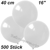 Luftballons 40 cm, Weiß, 500 Stück