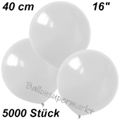Luftballons 40 cm, Weiß, 5000 Stück