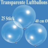 Luftballons, transparent, 40 cm, 25 Stück