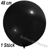 Großer Luftballon, 48-51 cm, Schwarz