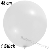 Großer Luftballon, 48-51 cm, Weiß