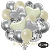 luftballons-50er-pack-14-silber-konfetti-und-15-metallic-elfenbein-15-chrome-silber-3-folienballons-elfenbein-und-3-folienballons-silber