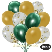 luftballons-50er-pack-15-gold-konfetti-und-18-metallic-gold-17-chrome-gruen