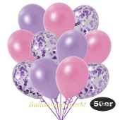 luftballons-50er-pack-15-flieder-konfetti-und-18-metallic-lila-17-metallic-rose