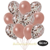 luftballons-50er-pack-15-rosegold-konfetti-und-35-metallic-rosegold