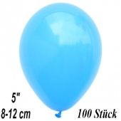 Luftballons 12 cm, Babyblau, 100 Stück
