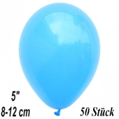 Luftballons 12 cm, Babyblau, 50 Stück