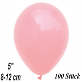 Luftballons 12 cm, Babyrosa, 100 Stück