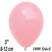 Luftballons 12 cm, Babyrosa, 1000 Stück