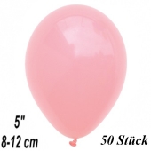 Luftballons 12 cm, Babyrosa, 50 Stück