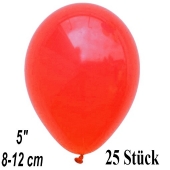 Luftballons 12 cm, Korallenrot, 25 Stück