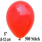 Luftballons 12 cm, Korallenrot, 500 Stück