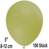 Luftballons 12 cm, Olivgrün, 100 Stück