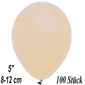 Luftballons 12 cm, Safari Beige, 100 Stück