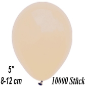 Luftballons 12 cm, Safari Beige, 10000 Stück