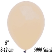Luftballons 12 cm, Safari Beige, 5000 Stück