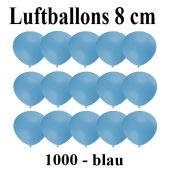 Luftballons, 8 cm, 3", Wasserbomben, 1000 Stück, Blau
