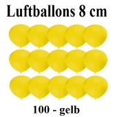 Luftballons, 8 cm, 3", Wasserbomben, 100 Stück, Gelb