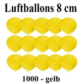 Luftballons, 8 cm, 3", Wasserbomben, 1000 Stück, Gelb