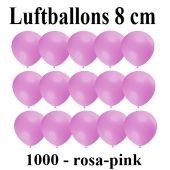 Luftballons, 8 cm, 3", Wasserbomben, 1000 Stück, Rosa