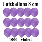 Luftballons, 8 cm, 3", Wasserbomben, 1000 Stück, Violett