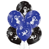 Luftballons,  Astronaut, 6 Stück