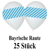Luftballons bayrische Raute 25 Stueck