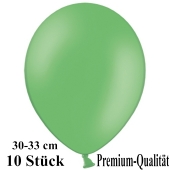 Premium Luftballons aus Latex, 30 cm - 33 cm, grün, 10 Stück