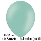 Premium Luftballons aus Latex, 30 cm - 33 cm, mintgrün, 10 Stück