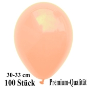 Premium Luftballons aus Latex, 30 cm - 33 cm, pfirsich, 100 Stück