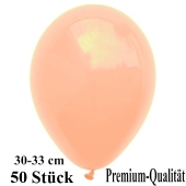 Premium Luftballons aus Latex, 30 cm - 33 cm, pfirsich 50 Stück