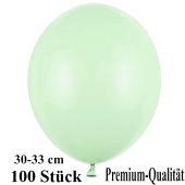Premium Luftballons aus Latex, 30 cm - 33 cm, pistazie, 100 Stück